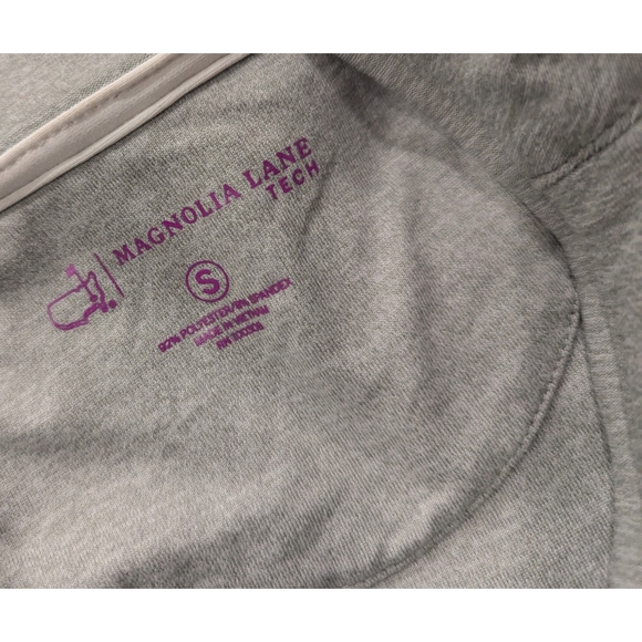 Magnolia Lane Masters Tech Grey Quarter Zip Pullover Size Small - Picture 4 of 5